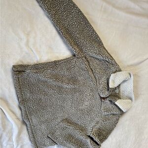 Cozy Gray Sherpa Jacket